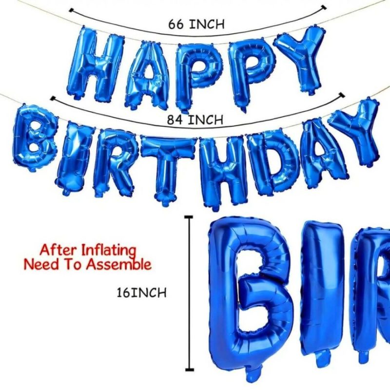 Birthday Foil Balloon Blue