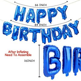 Birthday Foil Balloon Blue