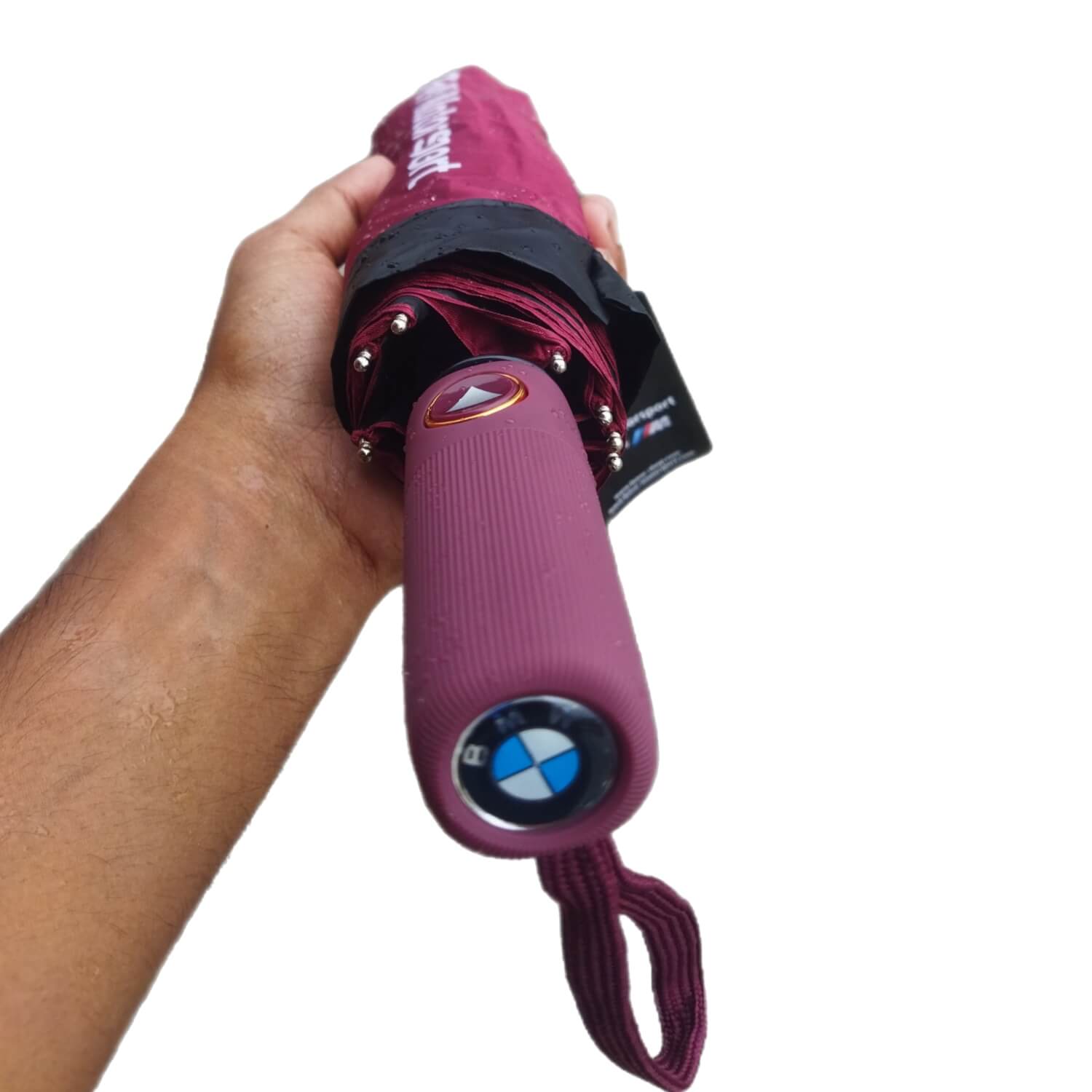 BMW 10 Rib Umbrella Auto Open Maroon - premium quality